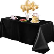 1/2 piezas Mantel rectangular de seda suave de color verde oliva, 57.87*102.36/120.08 pulgadas, adecuado para restaurante, cena festiva, boda, fiesta, mesa de banquete - Multicolor - Ver 51