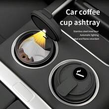 Car Ashtray & Cup Holder, Available In Multiple Colors - Car Ashtray - View 2