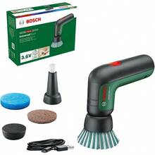 3.6V Cordless Electric Power Cleaning Brush With 4 Cleaning Attachments And Micro USB Cable UniversalBrush . Made In Europe - Green - View 1