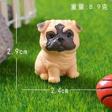 1/6 قطع نموذج كلب صغير، تمثال كلب لطيف من الراتنج، تمثال حيوان تيدي كورجي، تماثيل حيوانات صغيرة للديكور والمناظر الطبيعية الخيالية في الحدائق - متعدد الألوان - مشاهدة 12