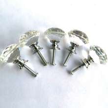 10pcs/2pcs/5pcs Round Design Crystal Glass Knob - Gold Finish Cabinet Hardware, Drawer, Cabinet, Wardrobe Door, Dressing Table Door Handle, Drawer Pull, Suitable For Bedroom Decoration, Home Decoration, Room Decoration, Applicable To Cabinet Doors, Cabinets, Drawers, Wardrobe Doors, Dressing Tables, Handles, Diamond Style Pull, - Multicolor - View 13