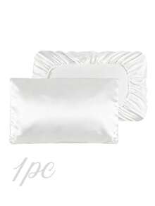 1pc/2pcs Satin Pillow Cases, Silk Pillow Cover Elastic Band Travel Pillowcover Soft Silk Satin Pillowcase For Hair Skin Standard Size/Queen Fit For Various Pillows,Secret Santa Gifts For Women,Valentine's Day Gifts, Stocking Fillers, Personalised Gifts, Christmas Gifts