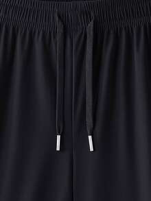 女士户外裤，抽绳腰带，拉链口袋，适合远足、办公、聚会等场合。 - 黑色 - 查看 4