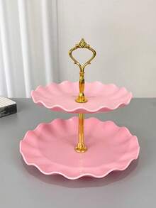 1pc Plastic Tray, Multifunctional Household Kitchen, Dining Room, Living Room Food Container Tray, Suitable For Holding Plates, Dishes, Teaware, Candies, Breads, Also Applicable For Weddings, Parties, Gifts, Birthdays, Christmas, Patios - Red - View 10