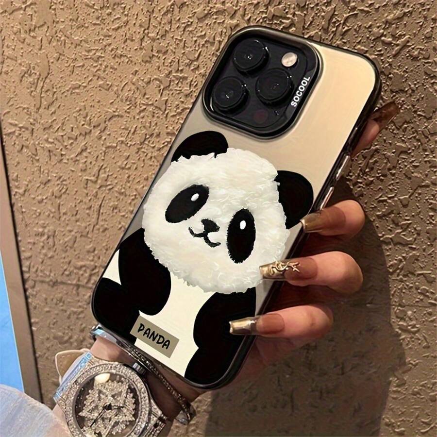 Funda de Teléfono Linda Funda de Teléfono Panda Linda para iPhone 16, 15, 14, 13, 12 y 11 Incluyendo sus Versiones Pro y Pro Max con Alta Calidad y Diseño Hermoso Protección de Grado Militar Funda de Teléfono Duradera a Prueba de Golpes y Anti-Rayones - 1 pieza - Ver 1