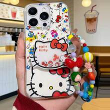 Sanrio 三丽鸥家族系列手机壳 Hello Kitty/酷洛米/艾洛蒂/肉桂狗/波卡可/布丁狗/坏蛋丸/可爱卡通图案，适用于苹果17系列手机，包括16/15 Pro Max/14 Plus/13 Pro/12/11/XR