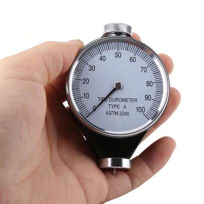 Probador de dureza, Durómetro tipo A para neumáticos de goma, Probador de dureza de 0-100 grados para goma general, Poligrasa (Tipo A)