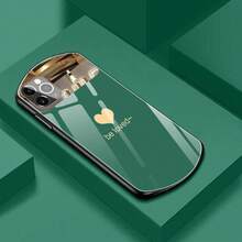3D Embossed Heart Pattern Phone Case For IPhone X-XR/11-16, Anti-Scratch Shockproof Anti-Yellow TPU Cover - Green - View 24