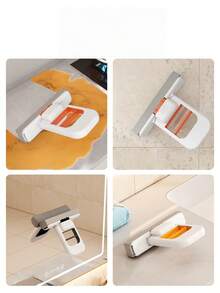 家用桌面干湿两用喷雾迷你手持小拖把，免手清洁室内两用小海绵拖把 - 彩色 - 查看 6