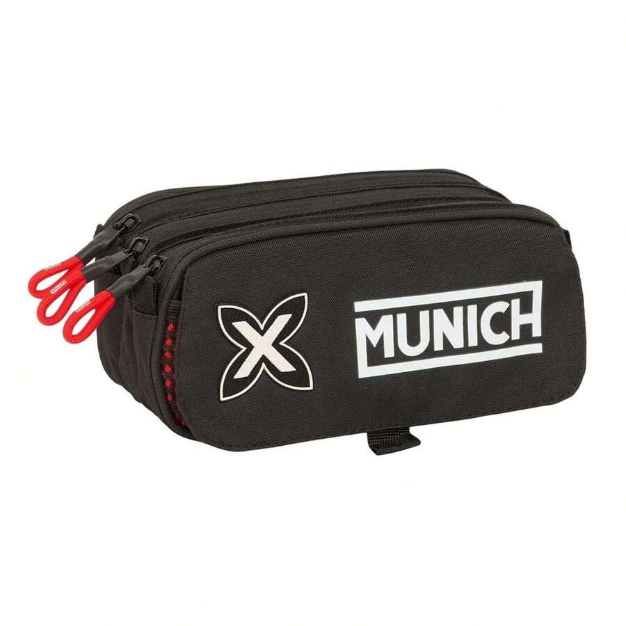 Portatodo Triple Big Munich "Vulcan" 21,5x10x8 Cm ✅ Entrega 24/48h a España (península) - Estuches Y Plumieres - Safta - Ref. 812556710 - Multicolor - Ver 1