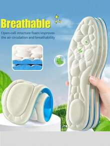 1 paire de semelles intérieures rembourrées de mousse à mémoire de forme, amortissantes et confortables. Convient pour les talons hauts et les baskets pour un port quotidien. Isolation, Saint-Valentin, Chiot, Carnaval, Décorations de fête