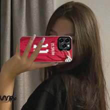 Funda de Teléfono Creativa con Tema de Fútbol que Presenta la Camiseta Número 11, Compatible con los Modelos de de 11 a 17 Pro Max. Esta funda a prueba de golpes y antiarañazos está diseñada para fútbol. - Negro - Ver 5