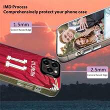 Funda de Teléfono Creativa con Tema de Fútbol que Presenta la Camiseta Número 11, Compatible con los Modelos de de 11 a 17 Pro Max. Esta funda a prueba de golpes y antiarañazos está diseñada para fútbol. - Negro - Ver 7