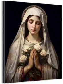 Virgin Mary Canvas Wall Art Christian Poster Prints Our Lady of Guadalupe Painting Catholic Pictures Inspiring Home Wall Decor Living Room Bedroom Office xincuadros decorativos para sala,poster,con marco,posters,cuadros para la pared ,marcos para cuadros,cuadro,virgen de guadalupe,salascuadros decorativos para sala,poster,con marco,posters,cuadros para la pared ,marcos para cuadros,cuadro,virgen de guadalupe,salas - transparente - Ver 9