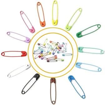 120pcs 6x28mm Colorful High Quality Safety Pins, DIY Sewing Tools Metal Pins Large Safety Pins Brooch Accessories For Jewelry Making Bracelet Necklace Earrings Clothing Tags