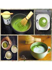 抹茶搅拌器套装、咖啡搅拌棒、抹茶搅拌器及支架套装、复古竹制茶刷、长柄茶道配件、父亲节礼物