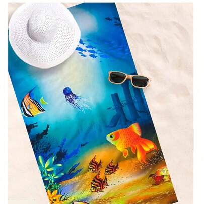 Toalla de playa, Suaves al Tacto, Hermosos Diseños, 70x140 cm Para Usar en la Playa, en tu Hogar, en Día de Campo. 1 Pieza al Azar, 2 piezas al azar, 3 piezas al azar - Un Hermoso Regalo. Colores Y Diseños al Azar.