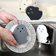 3pcs/Set Multi-Purpose Ghost Cleaning Sponge, Double-Sided 3-Layer Cleaning Sponge For Bathroom, Kitchen - Multicolor - View 11