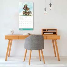 Kelsey Oseid - Calendario de pared de Illustrated Animal Kingdom 2026, 12 x 12 pulgadas(Gone Fishing) - Multicolor - Ver 6