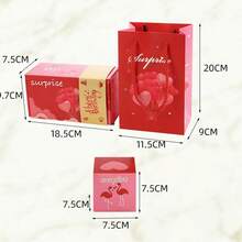 情人节惊喜礼盒 - 内含一个弹出式礼盒、一个创意折叠双色弹出式信封、一个弹出式爆炸礼盒和一个豪华现金礼盒。适用于情人节、母亲节、周年纪念日、求婚等场合。生日、周年纪念日和求婚礼物之选。 - 彩色 - 查看 2