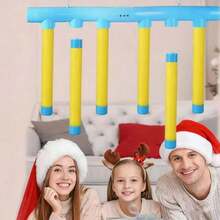 1 Set Hand-Eye Coordination Training Toy, Multi-Player Interactive Hanging Catch Stick Game, Indoor Sports Toy With Catching Stick, Family & Kids Activity Prop, Durable Plastic Material, Adjustable Falling Speed, Improve Reaction Ability, Suitable For Parties, Family Gatherings, School Teaching, Birthday/Christmas/New Year Gifts - Multicolor - View 4