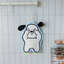 Cute Biye Small Animal Hand Towel, Suitable Bathroom And Kitchen, Hangable Absorbent Towel, Available In 4 Colors - Chú chó con màu trắng - Xem 12