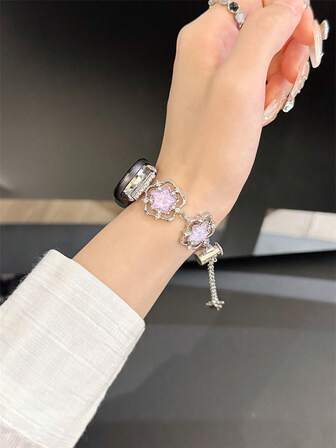 1 Piece Of Women's Summer Vacation Style, Versatile Chain Star Sparkling Diamond Chain Strap, Suitable For Band 8 Pro/9 Pro,8/8 NFC/9/9 NFC/10/10 NFC, For Redmi Watch4/Watch5