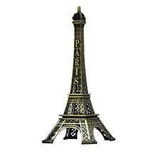Eiffel Tower Model Metal Material Mini Replica Set Ornament Home Decoration Desktop Display Craft Gift Collectible Model European Style Study Decor Accessory - Bronze - View 12