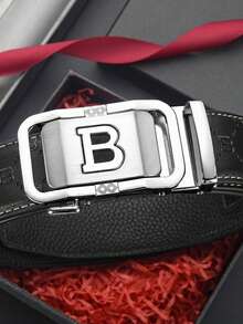 New Belt For Men With High-End Feel, Automatic Buckle Belt, Casual And Simple Men's Pants Belt, Commuting Daily Belt - Multicolor - View 6