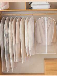 1 Stück Kleiderstaubbeutel, transparente waschbare Hängetasche, Mantel-, Anzug-Staubschutz, Kleiderschutz-Abdeckung mit Reißverschluss, halbtransparenter Kleiderschutz für die Kleiderschrank-Organisation, strapazierfähiges PEVA-Material, staub- und schimmelresistent, geeignet zum Aufbewahren von Saisonkleidung, platzsparend und einfach zu verwenden, schützt Kleidung vor Staub, Feuchtigkeit und Motten, perfekt für Zuhause und Reisen.