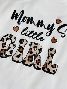 4pcs Baby Girls' Cute Rompers - Letter, Bow, Leopard Print And Solid Color, Soft Knit Fabric, Ideal For Casual Spring/Summer Wear, Baby Girls - Multicolor - View 6
