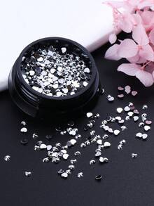 1 Hộp Trang Trí Móng Tay Hình Trái Tim Màu Bạc, Phụ Kiện Móng Tay Hình Trái Tim Cho Ngày Valentine, Hình Dán Móng Tay Tự Làm Thanh Lịch, Vật Tư Làm Móng Cho Tiệm Làm Móng - Bạc - Xem 9