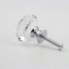 10pcs/2pcs/5pcs Round Design Crystal Glass Knob - Gold Finish Cabinet Hardware, Drawer, Cabinet, Wardrobe Door, Dressing Table Door Handle, Drawer Pull, Suitable For Bedroom Decoration, Home Decoration, Room Decoration, Applicable To Cabinet Doors, Cabinets, Drawers, Wardrobe Doors, Dressing Tables, Handles, Diamond Style Pull, - Multicolor - View 6