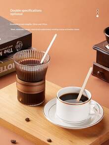 100支装，15/19厘米/5.51英寸/7.48英寸天然米色木质咖啡搅拌棒，高品质一次性饮料搅拌棒，适用于搅拌咖啡、奶茶、茶和鸡尾酒，是家庭或咖啡馆的理想之选，也是咖啡馆和奶茶店的配件，天然色外观。 - 原木色 - 查看 3