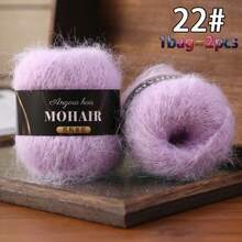 2 Skeins, Alpaca Mohair, Long Mohair, Fine Mohair Yarn, For Knitting Sweaters, Shawls, Vests, Handmade Yarn 25g*2 Skeins - Black Label Alpaca Mohair - View 28
