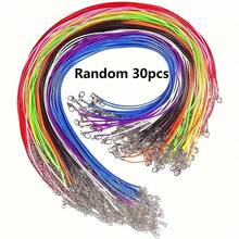 30pcs Fashion Crystal Cross Pendant Jewelry Set - Assorted Synthetic Gems And Quartz Beads, Suitable For DIY Jewelry Making - Great For Necklaces And Bracelets, Christmas Gifts