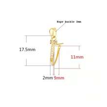 1个18K金通用吊坠扣，护身符扣，专为DIY设计，镶嵌玉石/玉石吊坠扣 - 彩色 - 查看 11