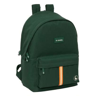 Sac à dos double pour ordinateur portable El Ganso Basics << Vert » pour ordinateur portable 15,6" + port USB 31 x 44 x 18 cm ✅ Livraison en 24/48 h en Espagne (péninsule) - Sacs à dos scolaires - Safta - Réf. 642563820