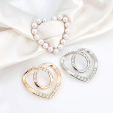 3个布边结，T恤松紧腰带环，创意围巾夹，适用于服装、腰带和围巾 - 彩色 - 查看 6