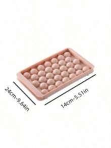 1pc Pink PP Ice Ball Mold | Creative Ice Cube Tray, Suitable For Kitchen And Beverages - Great For Making Cocktails, Whiskey And Party Drinks - Pink - View 14