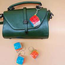 1 Llavero cubo mágico mini para hombres, llavero de rompecabezas para hombres - Multicolor - Ver 4