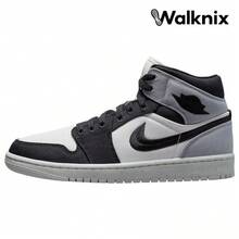 Air Jordan 1 Mid SE 'Light Steel Grey Canvas' Sail Black Sneakers Women DV0427-100 - Multicolor - View 1