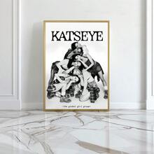 Bộ 1 tranh canvas đen trắng in hình Carter Eye Global Girl - Tranh nghệ thuật in trên vải canvas, thích hợp trang trí phòng khách, phòng ngủ, văn phòng, nhà cửa. Chất lượng in cao cấp, tranh trang trí tường, phong cách retro, công nghệ in tiên tiến, tranh treo tường, quà tặng lý tưởng, không kèm khung. - Đen và trắng - Xem 8