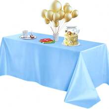 1/2 piezas Mantel rectangular de seda suave de color verde oliva, 57.87*102.36/120.08 pulgadas, adecuado para restaurante, cena festiva, boda, fiesta, mesa de banquete - Multicolor - Ver 45