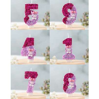 热销产品，热销可爱酷炫图案生日蜡烛，派对礼物，派对、生日和周年纪念装饰用数码蜡烛，精致氛围装饰蜡烛