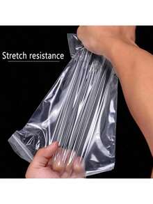 2密尔可重复使用自封袋 - 100个透明自封储物袋，适用于零食/珠宝/办公用品、婚礼/生日礼品袋和家居收纳 - 白色 - 查看 7