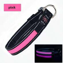 1 pièce Collier lumineux pour chien étanche rechargeable par USB - Collier de confortable et doux en maille ajustable, convient pour les promenades de nuit. Collier de chien LED en maille de nylon doux et ajustable, adapté aux petits, moyens et grands chiens. Design durable et à la mode, améliore la visibilité nocturne - Multicolore - Voir 20