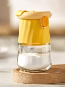 1个带刻度的盐罐调料盒玻璃厨房调味罐防潮密封调料罐家用盐罐调味瓶 - 彩色 - 查看 5