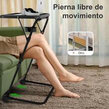 FurnitureR Mesa Plegable para TV con Portavasos Mesa para Refrigerios con 4 Ajustes de Altura y 4 ángulos de Inclinación Bandejas de TV Comedor Sala de Estar Espacio Pequeño Sin Ensamblaje Negro - como en la foto - Ver 4