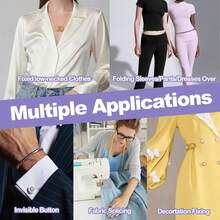 Handheld Garment Tag Gun, Suitable For Clothing, Quick Sewing Garment Fasteners & Labels, Sewing Kit Includes 6 Needles, 500 Black Fasteners And 500 White Fasteners, Purple - Purple - View 3